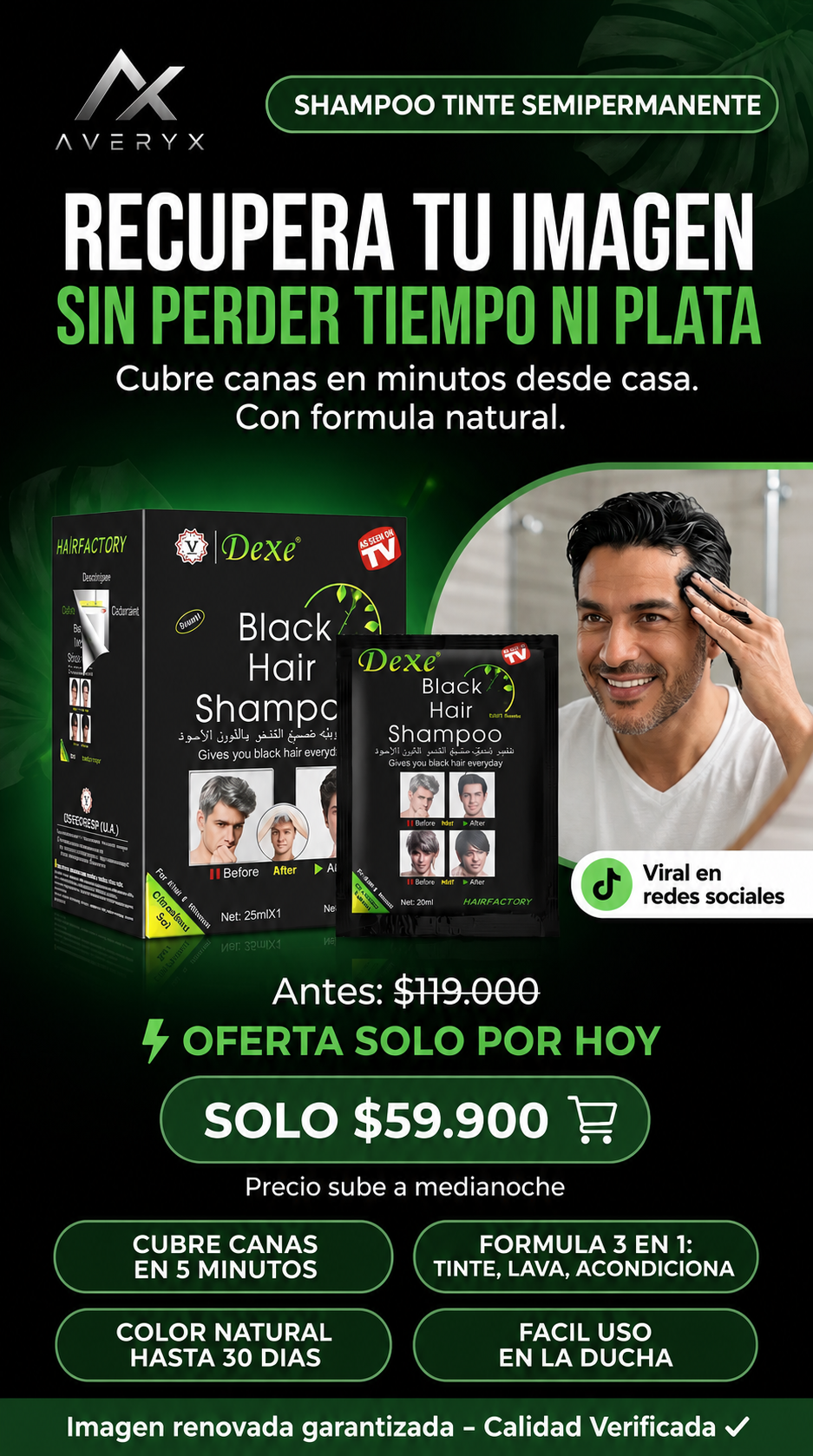 Shampoo Tinte Dexe — Recupera tu imagen